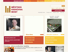 Tablet Screenshot of knihovnamost.cz